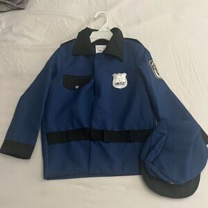 Melissa And Doug Police Officer Top & Hat Costume 3-6 Years